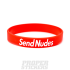 Send Nudes - Opaska Silikonowa, czerwona
